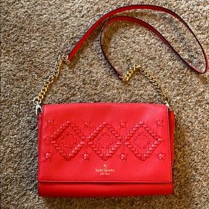 Red Kate spade cross body